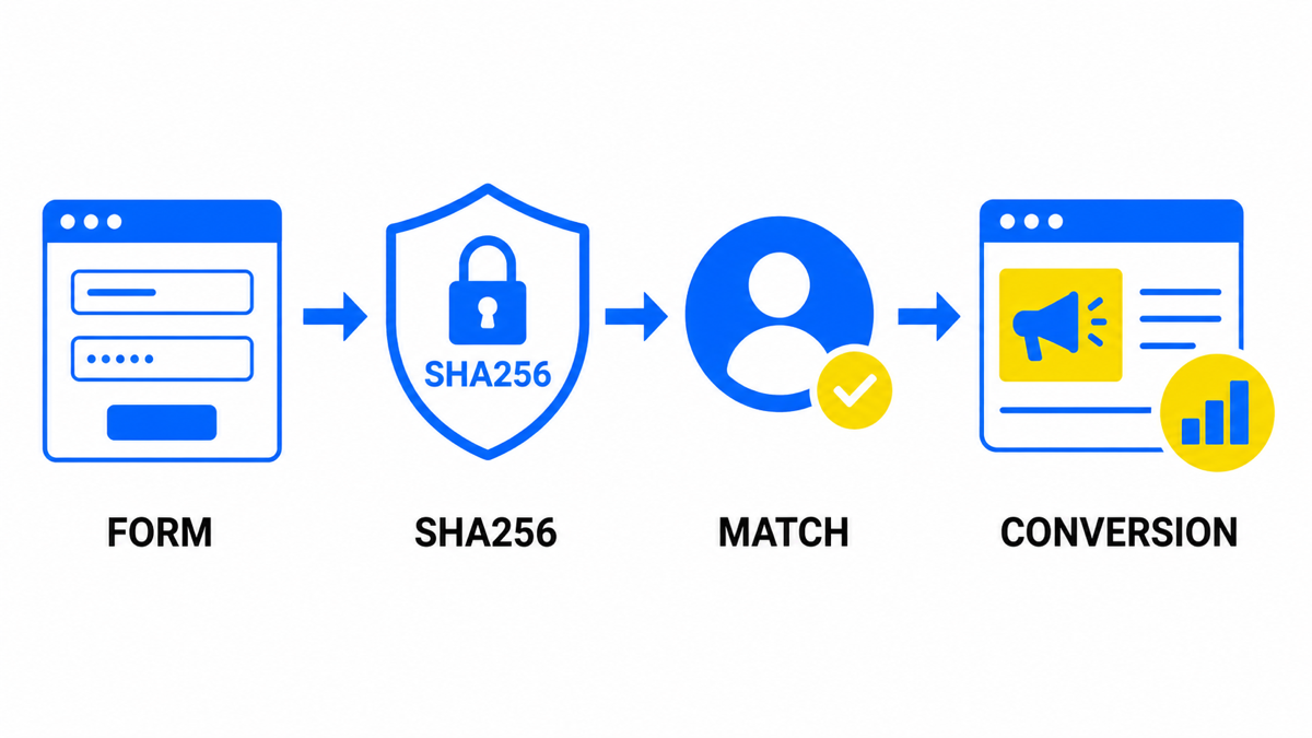 Процес зіставлення даних у розширених конверсіях Google Ads
